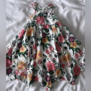 Strapped Floral Spring Dress (Size 4)